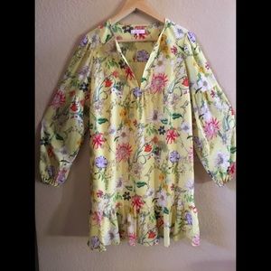PARKER YELLOW FLORAL DRESS
